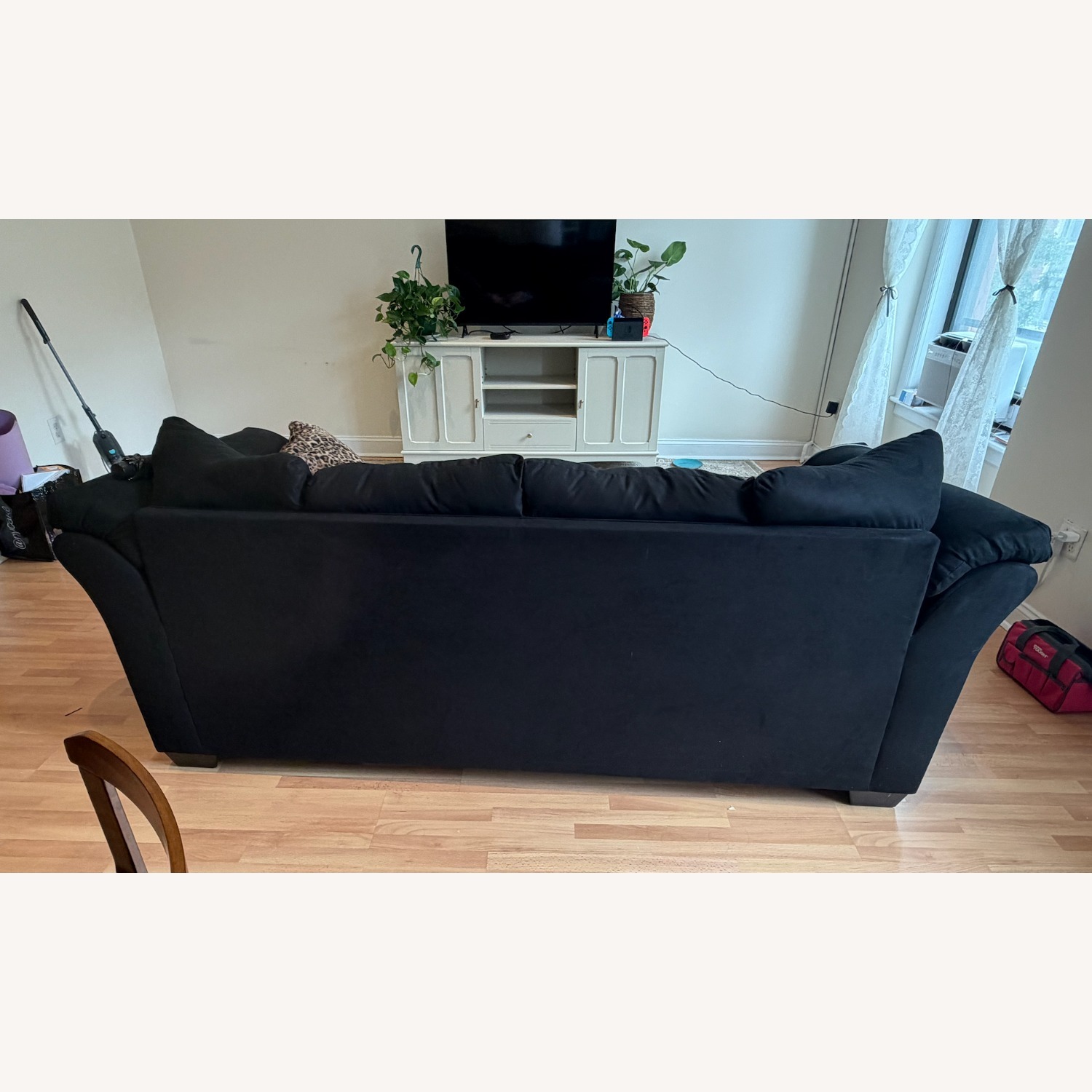 Raymour & Flanigan Whitman Black 3+ Seater Sofa - image-4