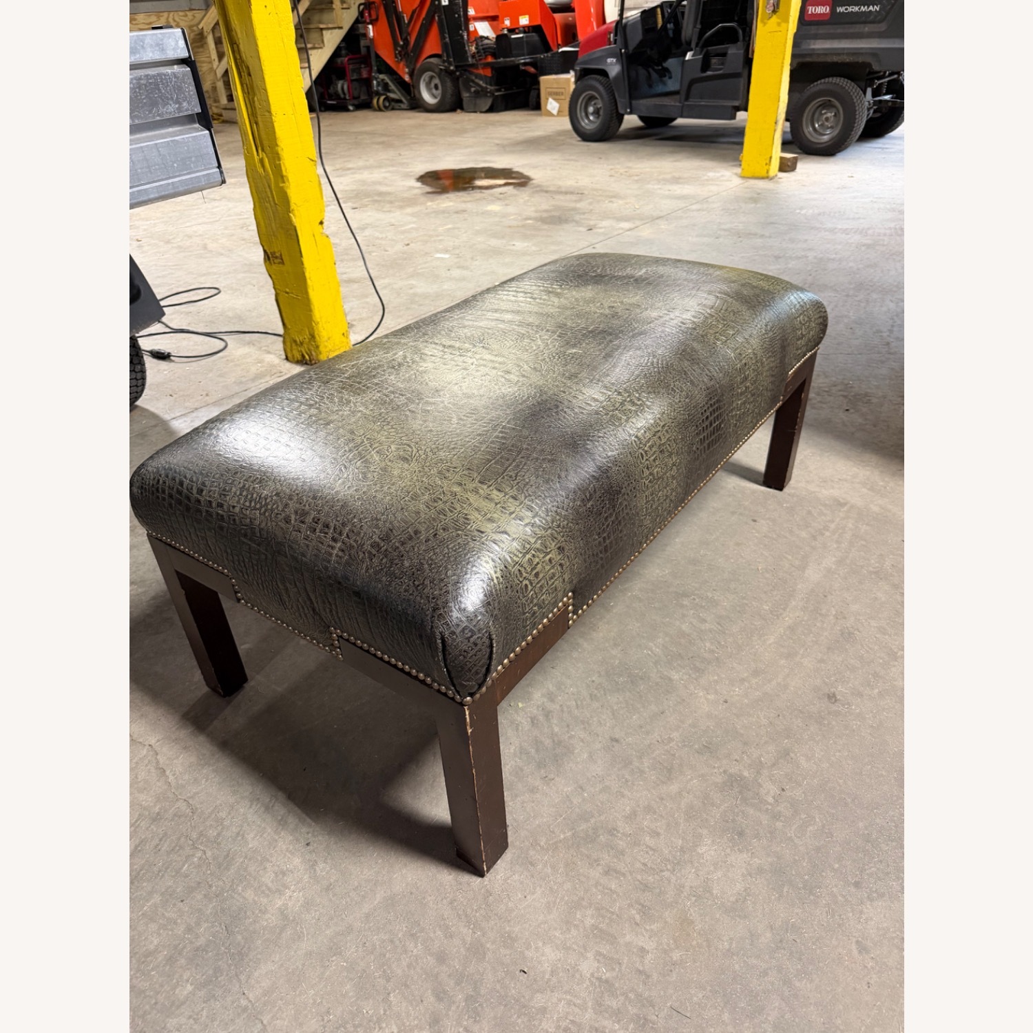 Lexington Leather Norfolk Cocktail Ottoman - image-1