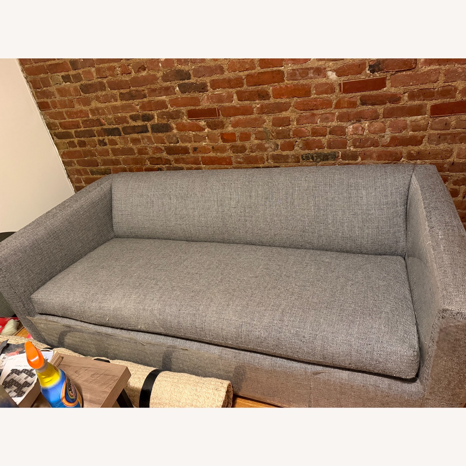 CB2 80" Hatch Charcoal Sleeper Sofa - image-1