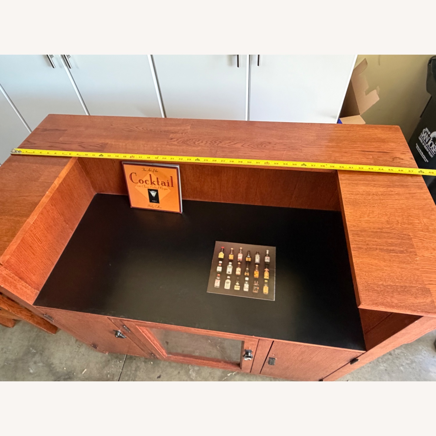 Bar with Stool n Wine Rack - image-9