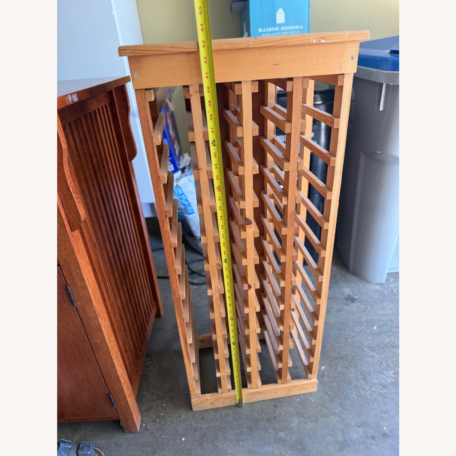 Bar with Stool n Wine Rack - image-12
