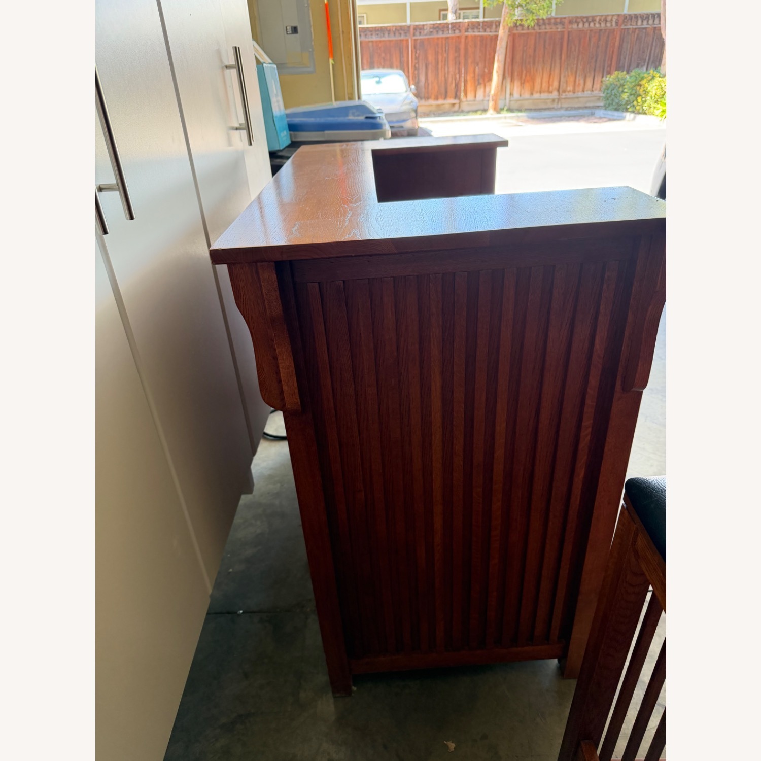 Bar with Stool n Wine Rack - image-5