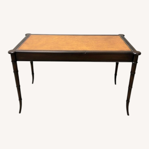 Used Faux Bamboo Leather-Top Writing Desks for sale on AptDeco