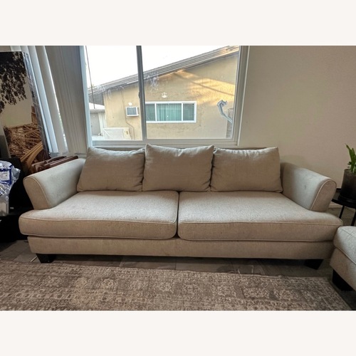 Used Natural Fabric 3+ Seater Sofa for sale on AptDeco