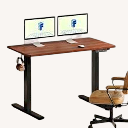 Used Amazon Dark Brown Wood Desk for sale on AptDeco
