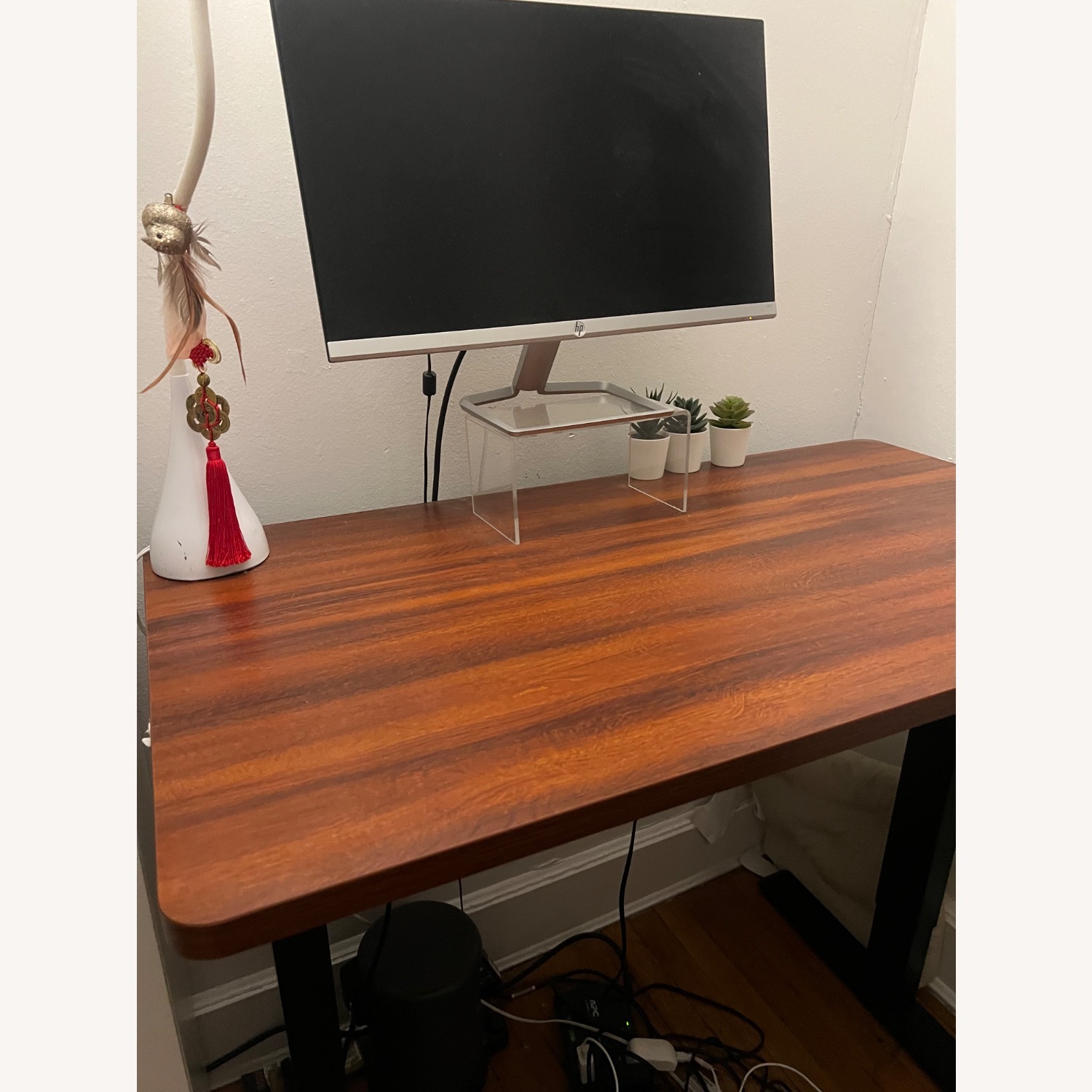Amazon Dark Brown Wood Desk - image-6