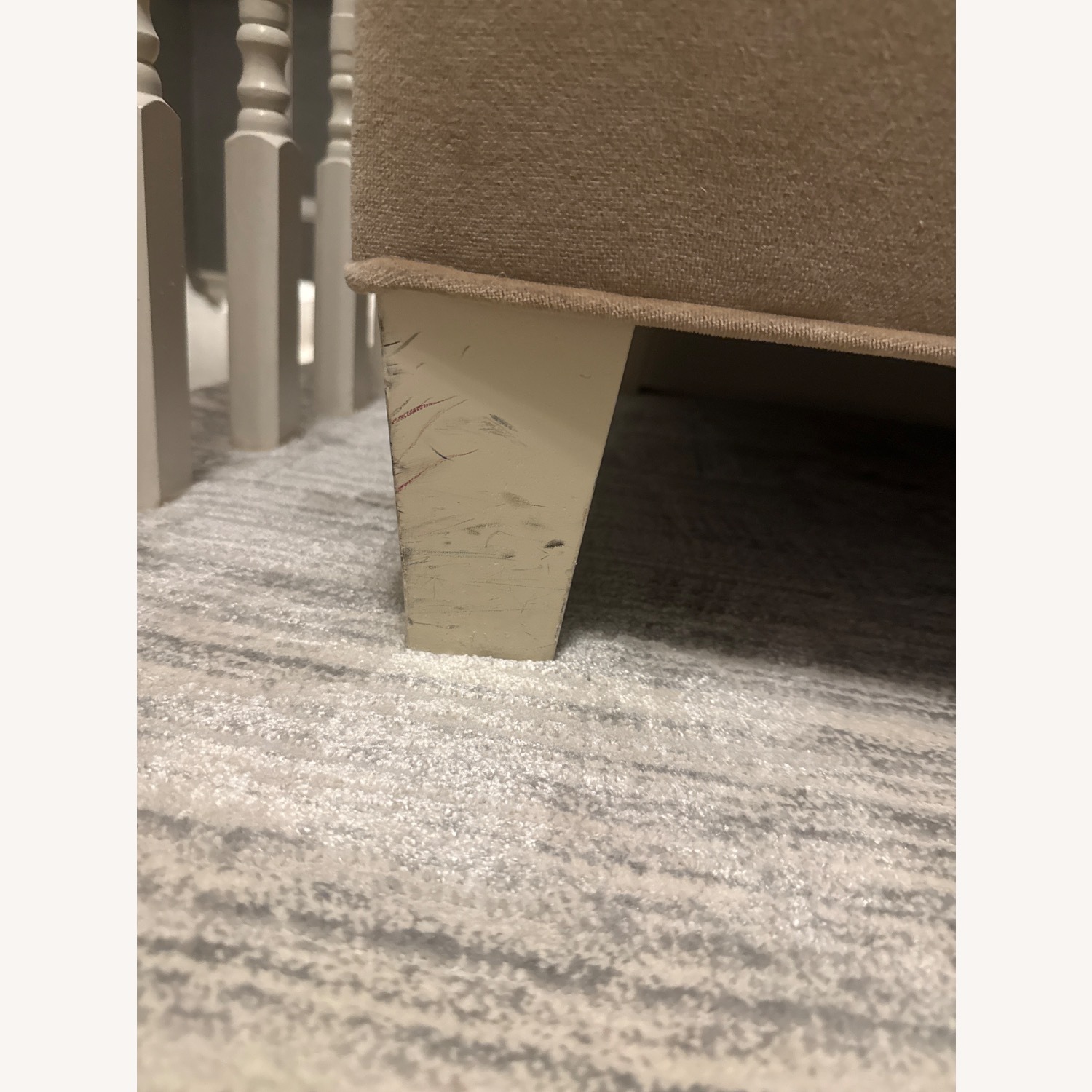 Kravet Natural Fabric Ottoman - image-5