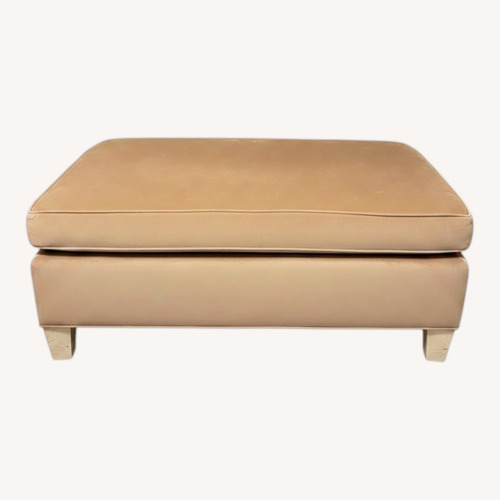 Used Kravet Natural Fabric Ottoman for sale on AptDeco