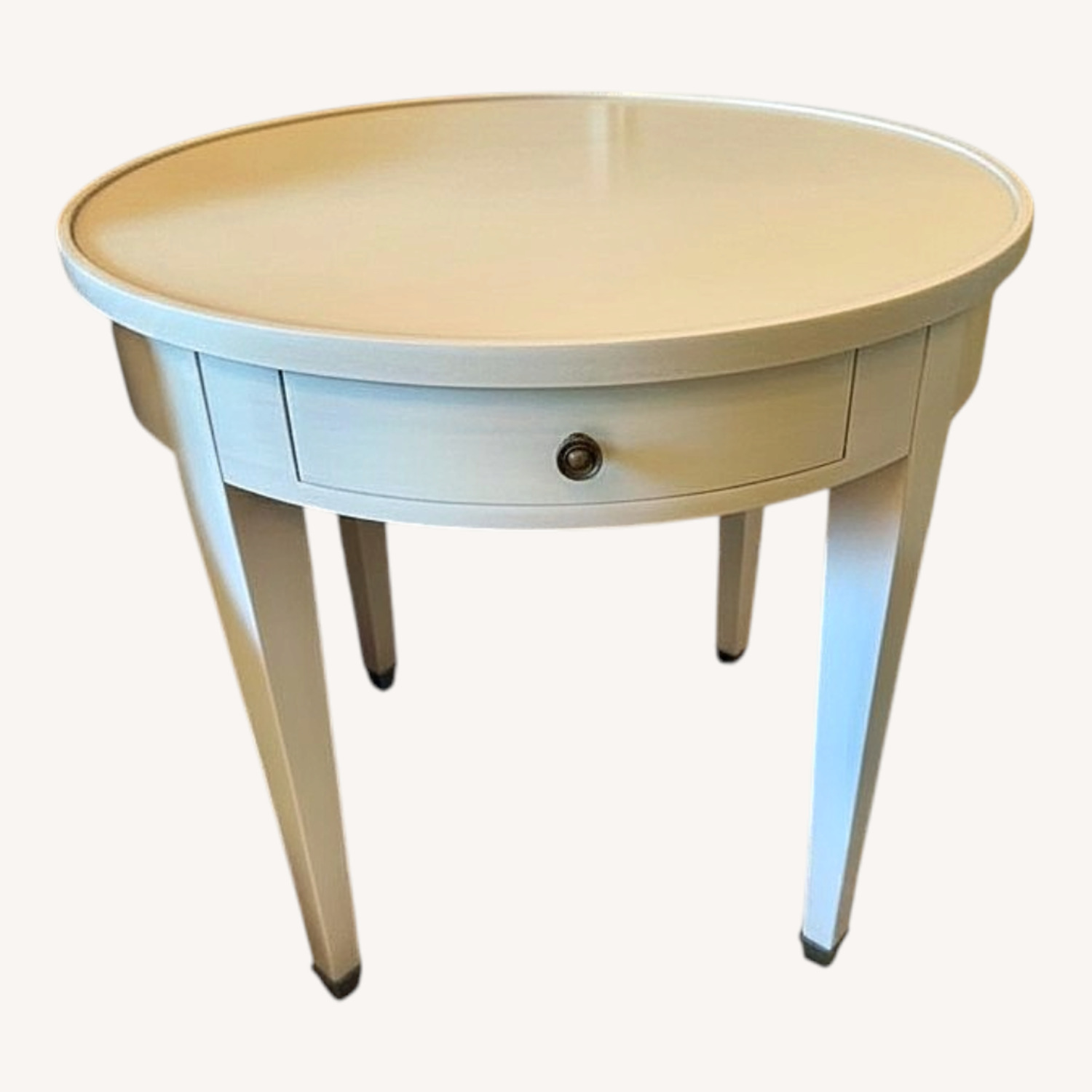 Natural Wood Side Table - image-0