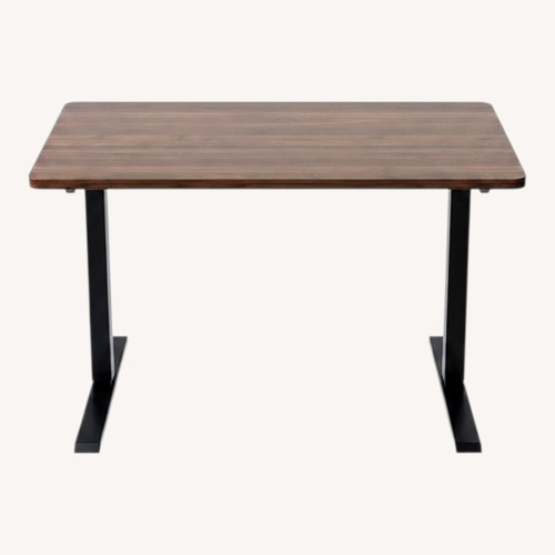 Used Amazon Dark Brown Wood Standing Desk for sale on AptDeco