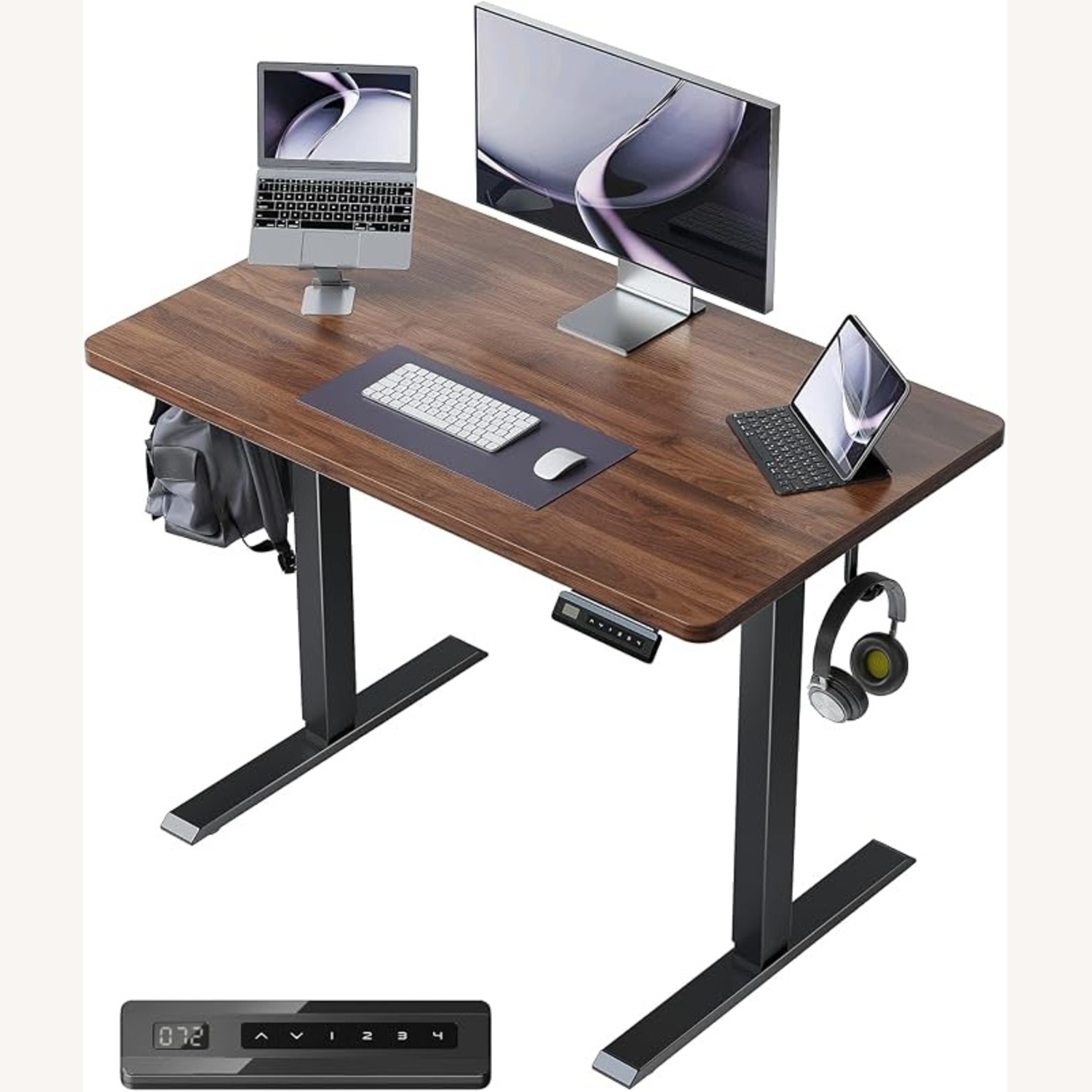 Amazon Dark Brown Wood Standing Desk - image-4
