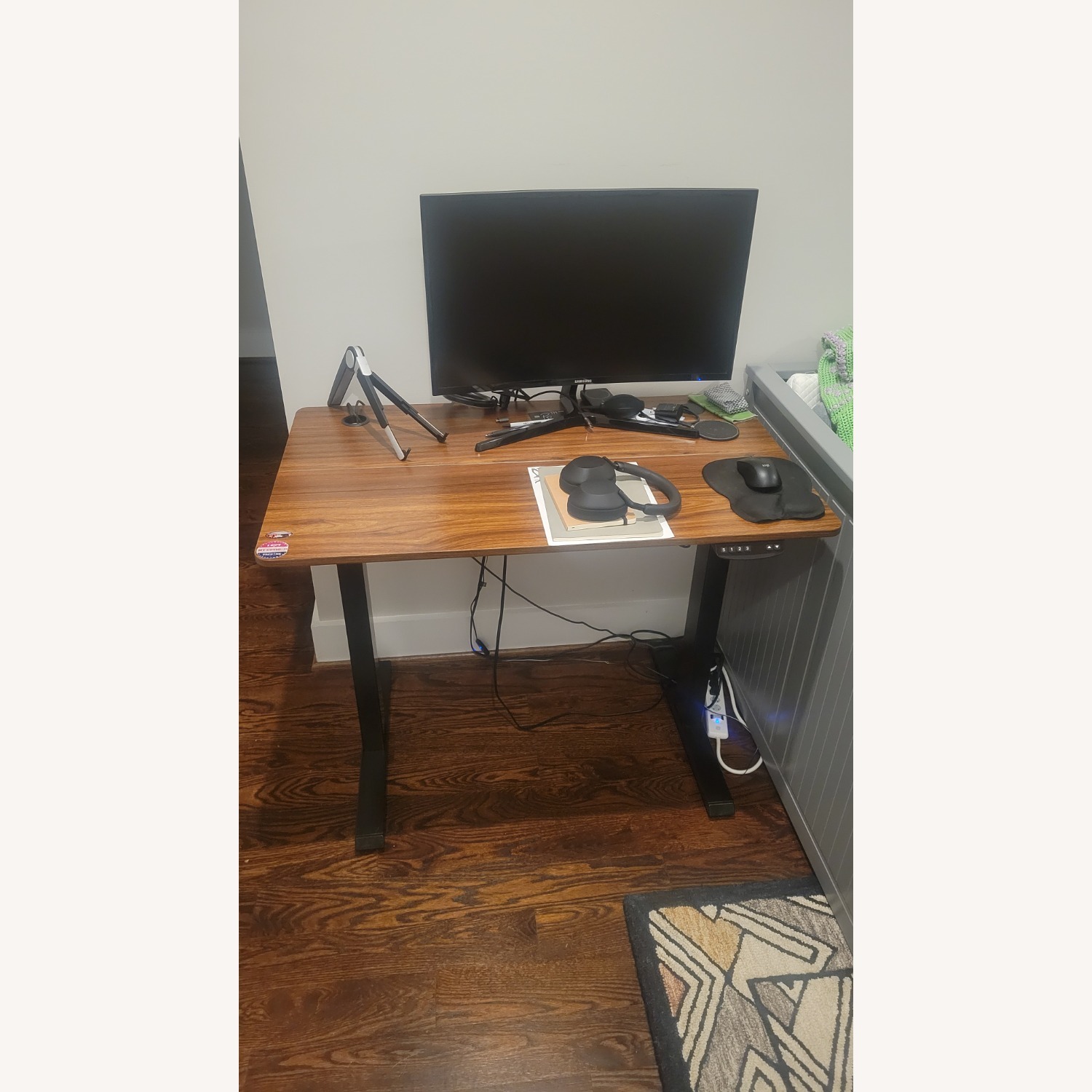 Amazon Dark Brown Wood Standing Desk - image-3