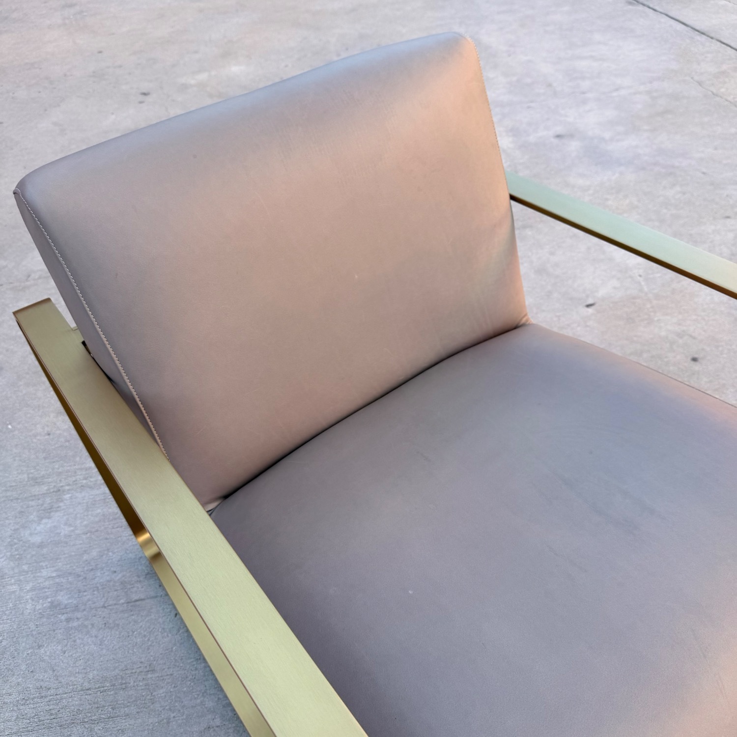 Restoration Hardware Miles Leather Chair - image-3