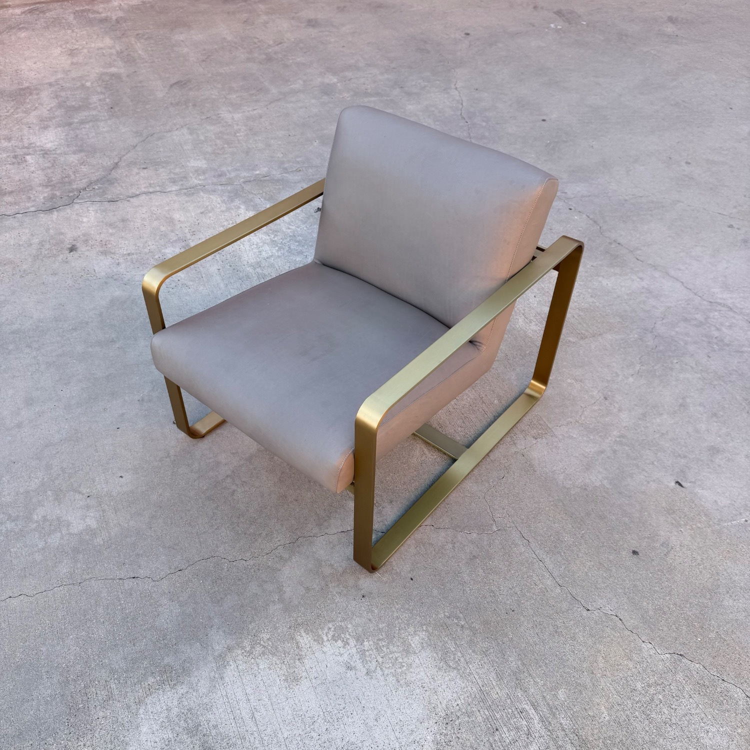 Restoration Hardware Miles Leather Chair - image-2