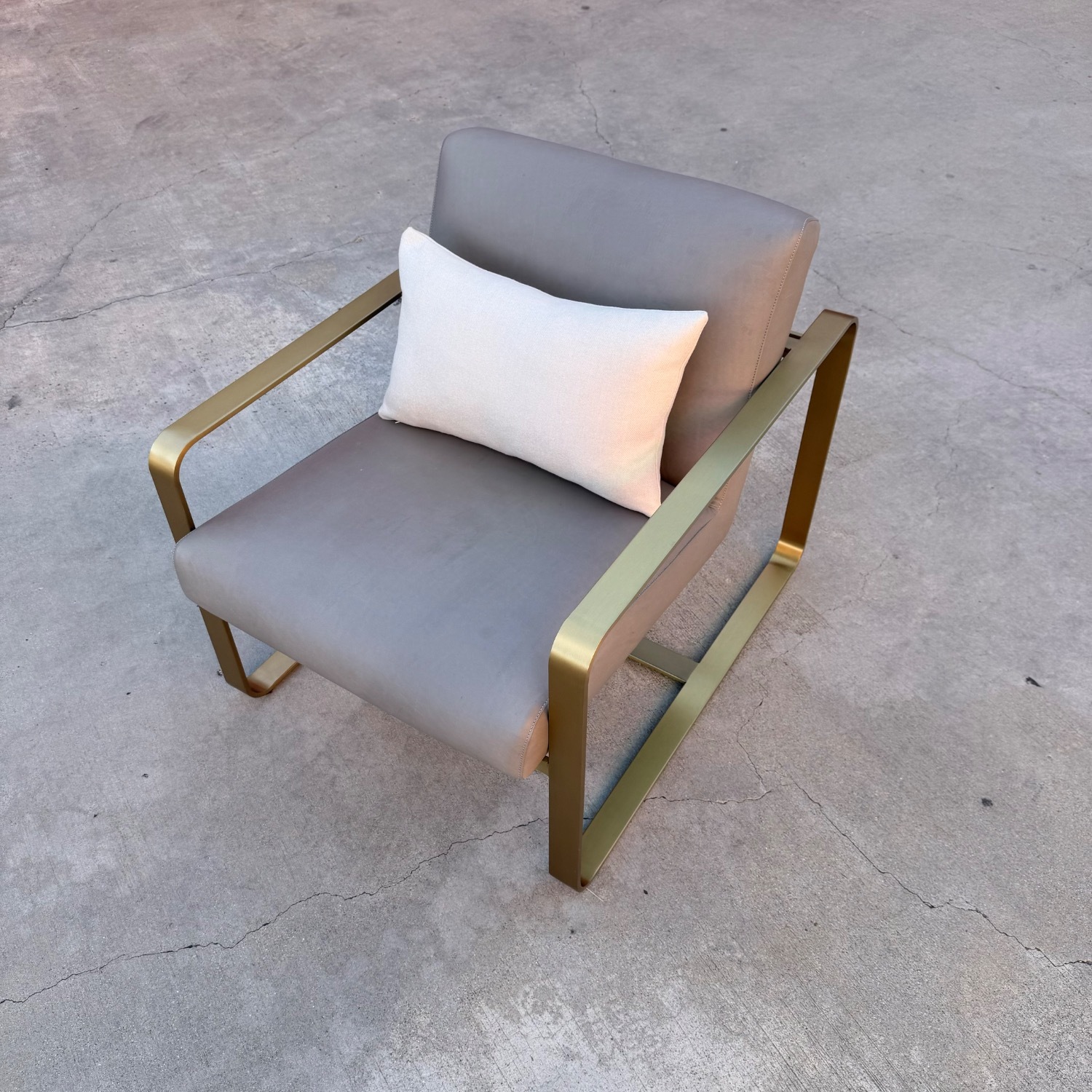 Restoration Hardware Miles Leather Chair - image-9