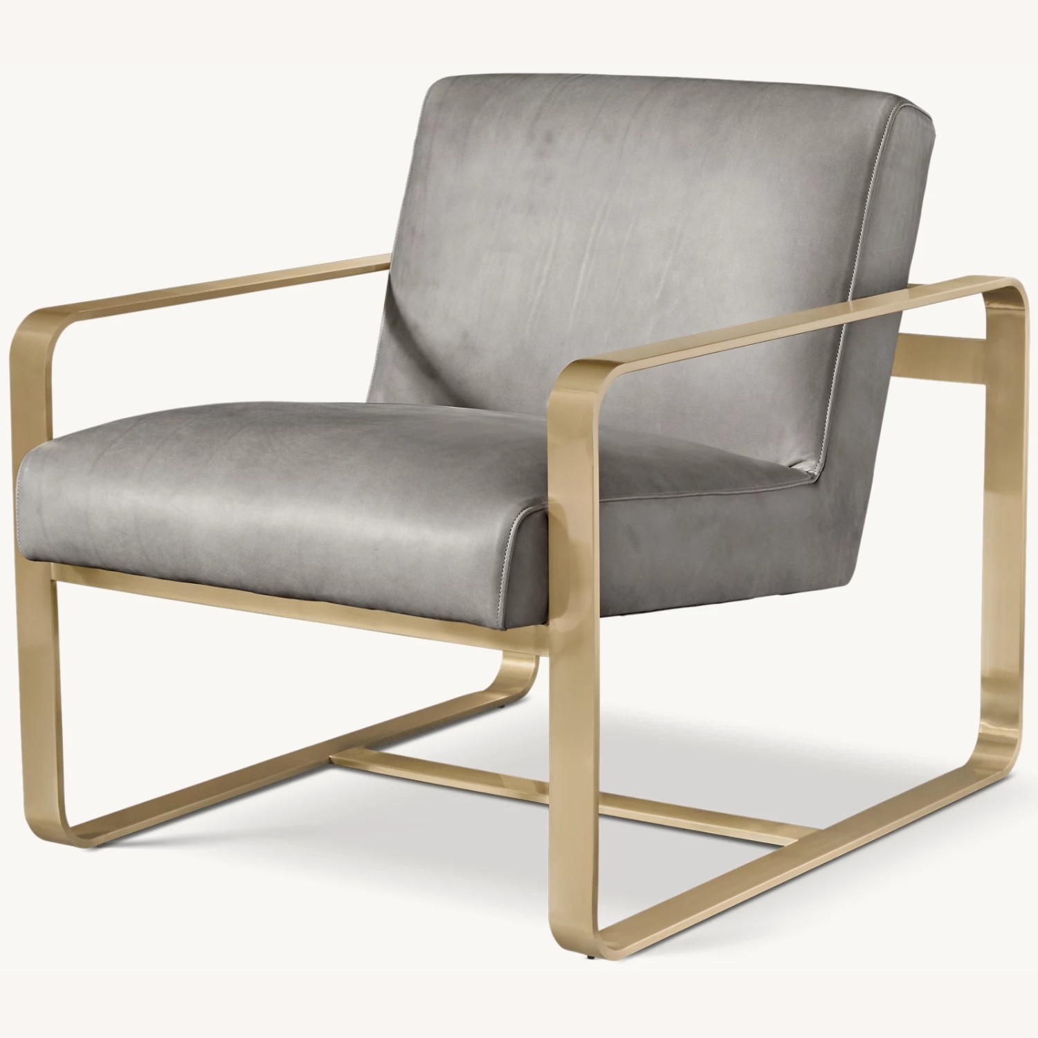 Restoration Hardware Miles Leather Chair - image-10