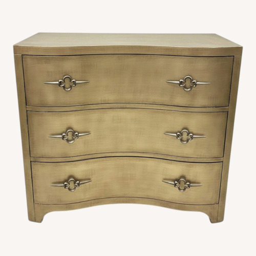 Used Sanctuary Gold Leaf 3-Drawer Dresser for sale on AptDeco