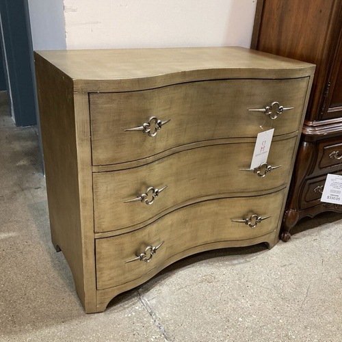 Used Sanctuary Gold Leaf 3-Drawer Dresser for sale on AptDeco