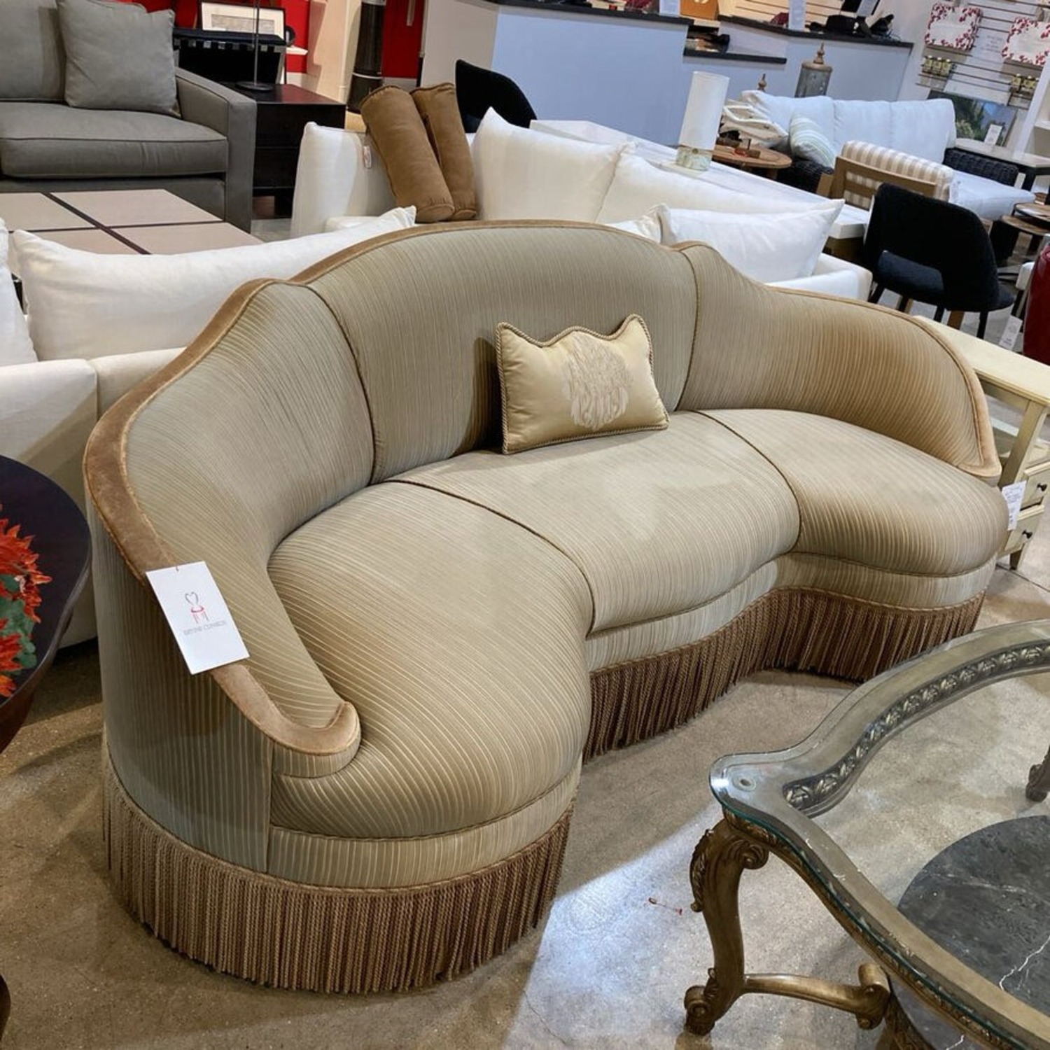 Curved Conversation Sofa - image-2