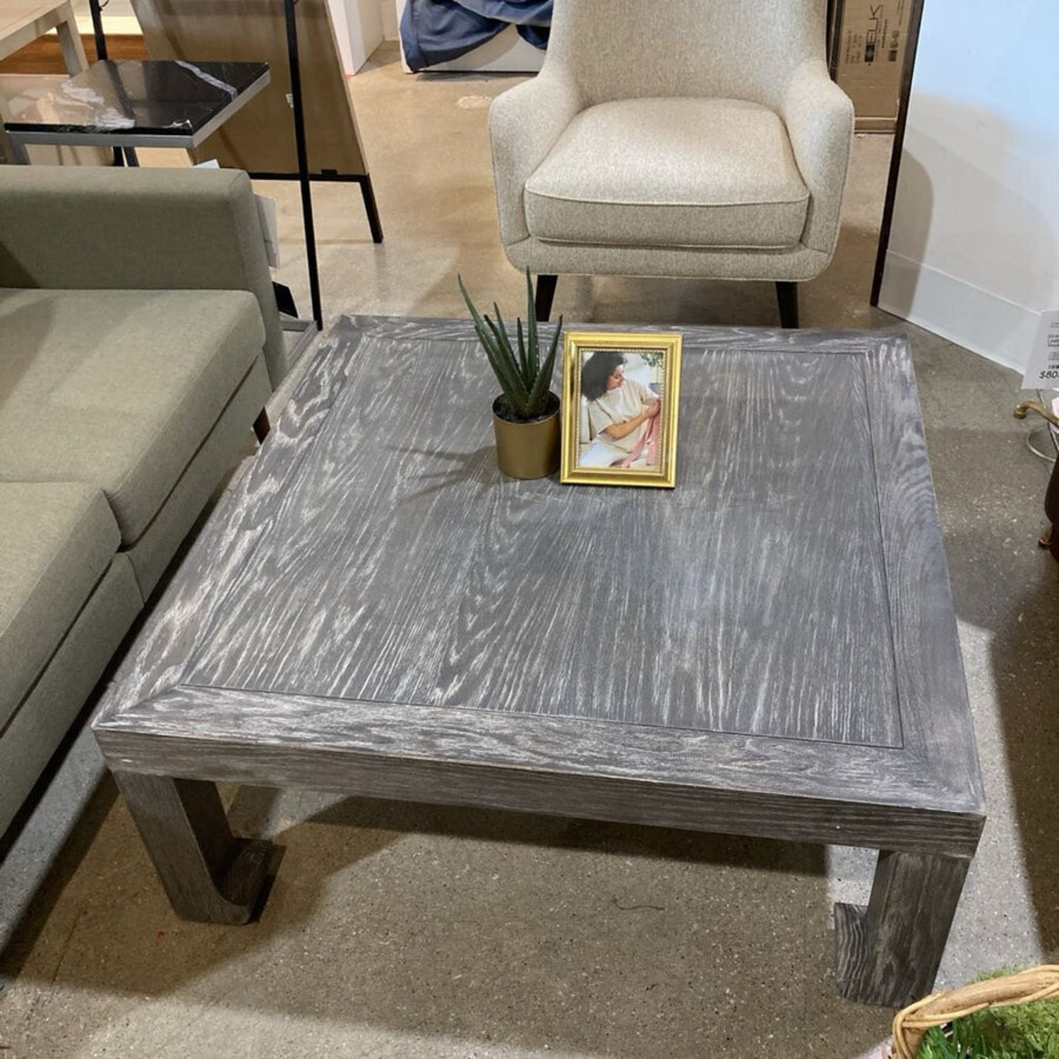 Jayson Home Dara Square Wood Distressed Coffee Table - image-3