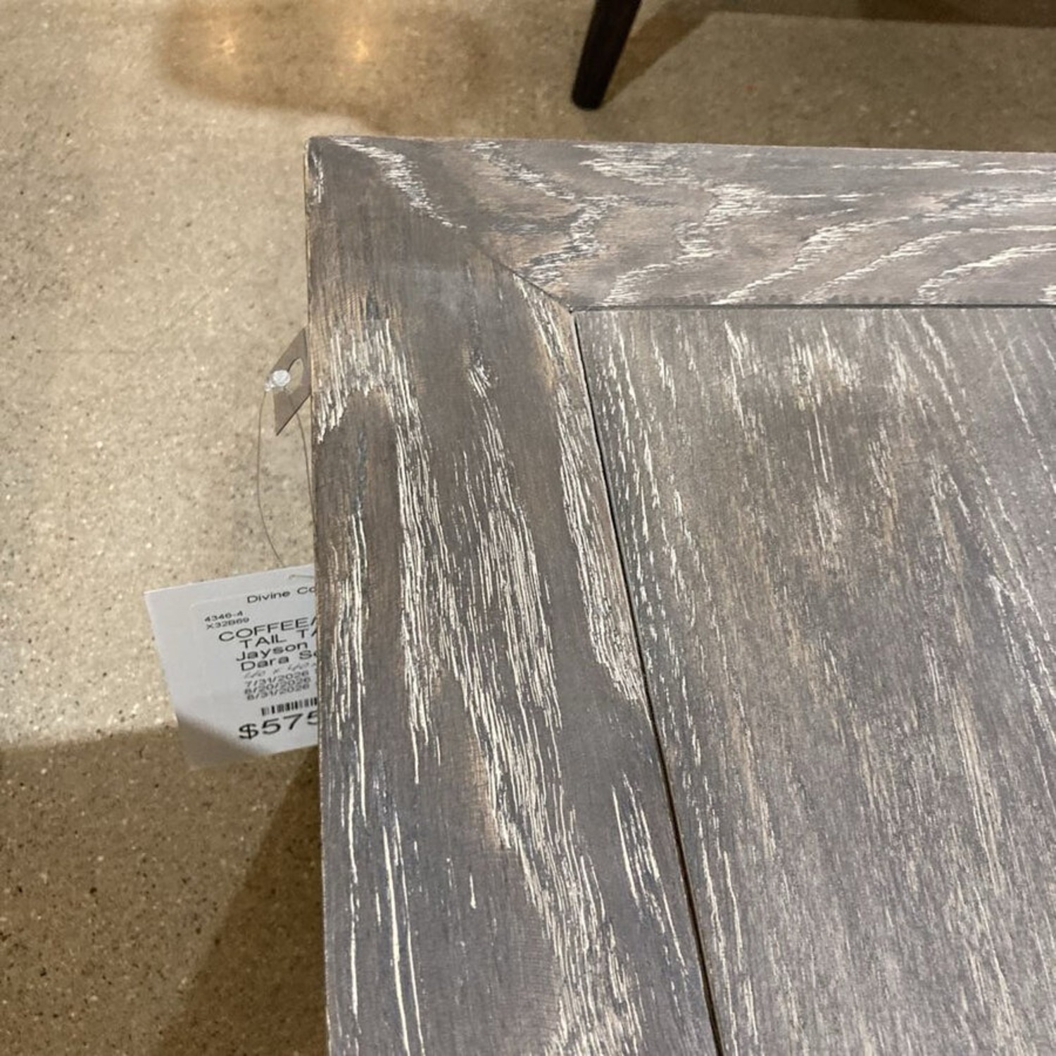 Jayson Home Dara Square Wood Distressed Coffee Table - image-5