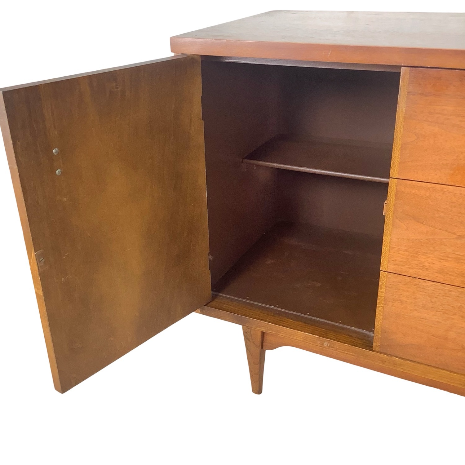 Mid-Century Walnut Buffet Credenza - image-3