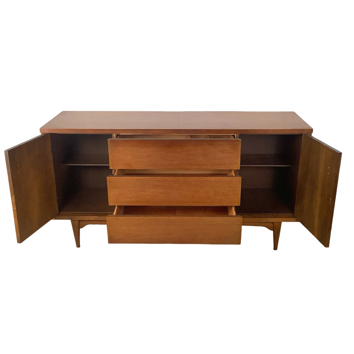 Mid-Century Walnut Buffet Credenza - image-2