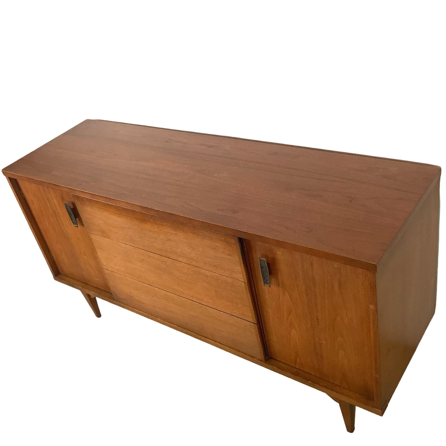 Mid-Century Walnut Buffet Credenza - image-15