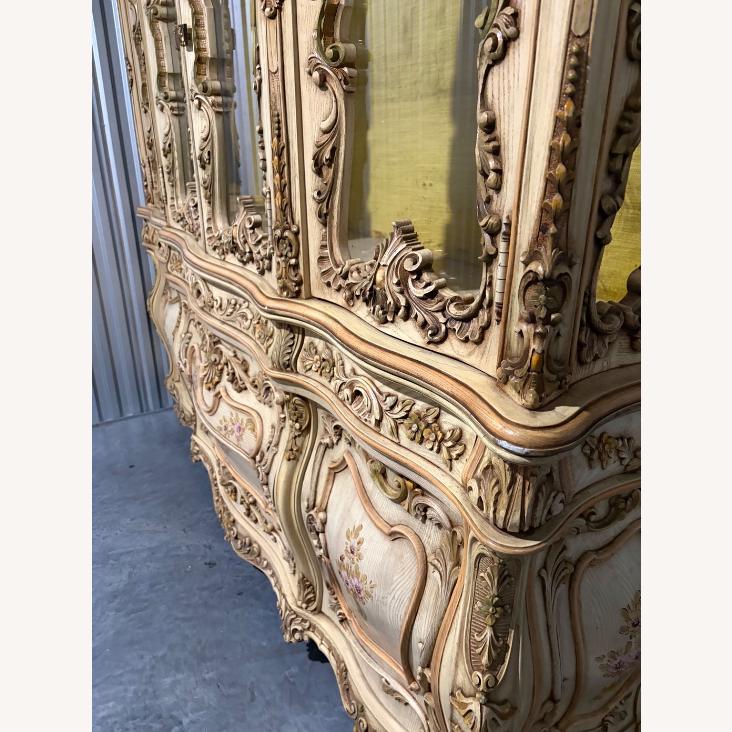 Rococo Revival China Cabinet and Buffet - image-5