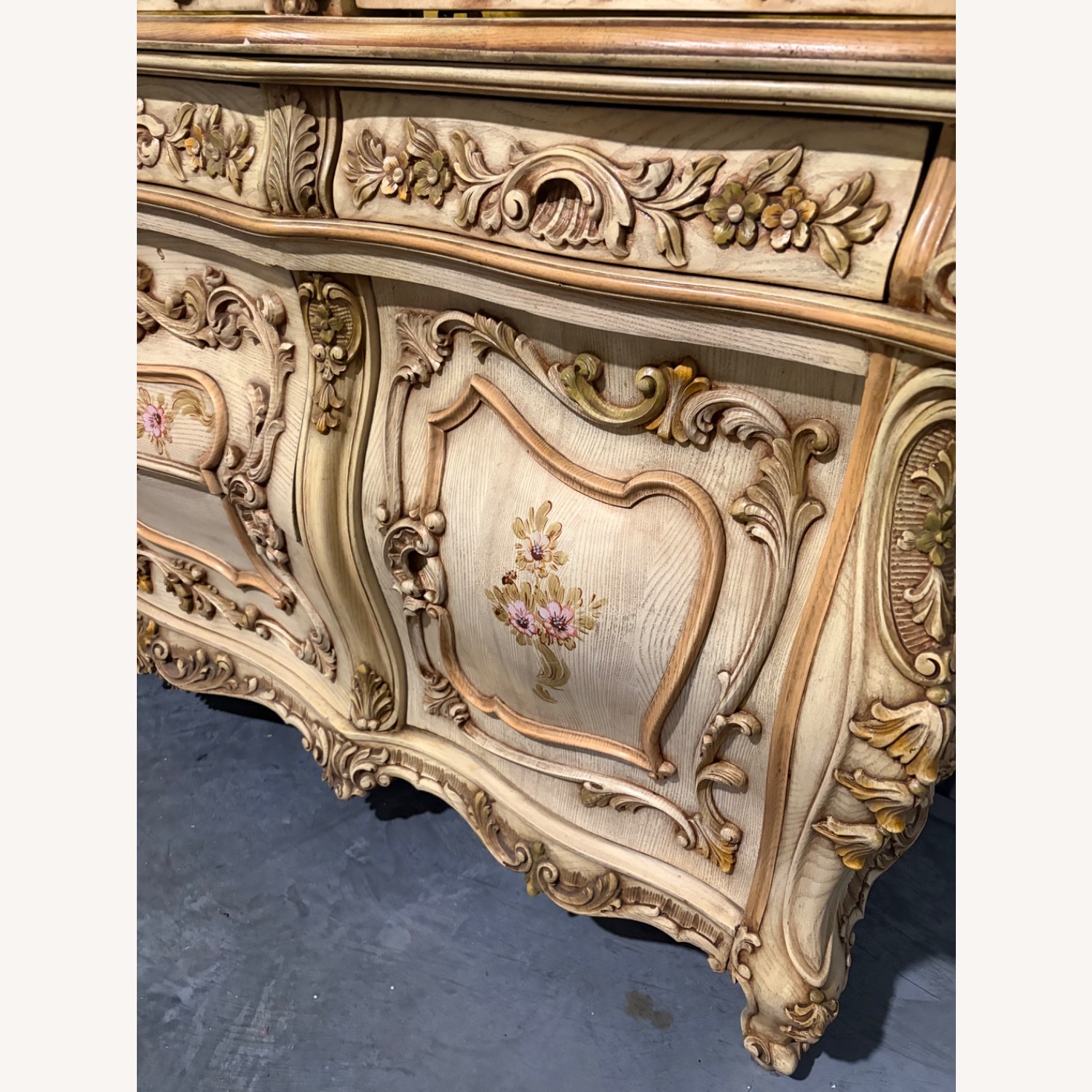 Rococo Revival China Cabinet and Buffet - image-14