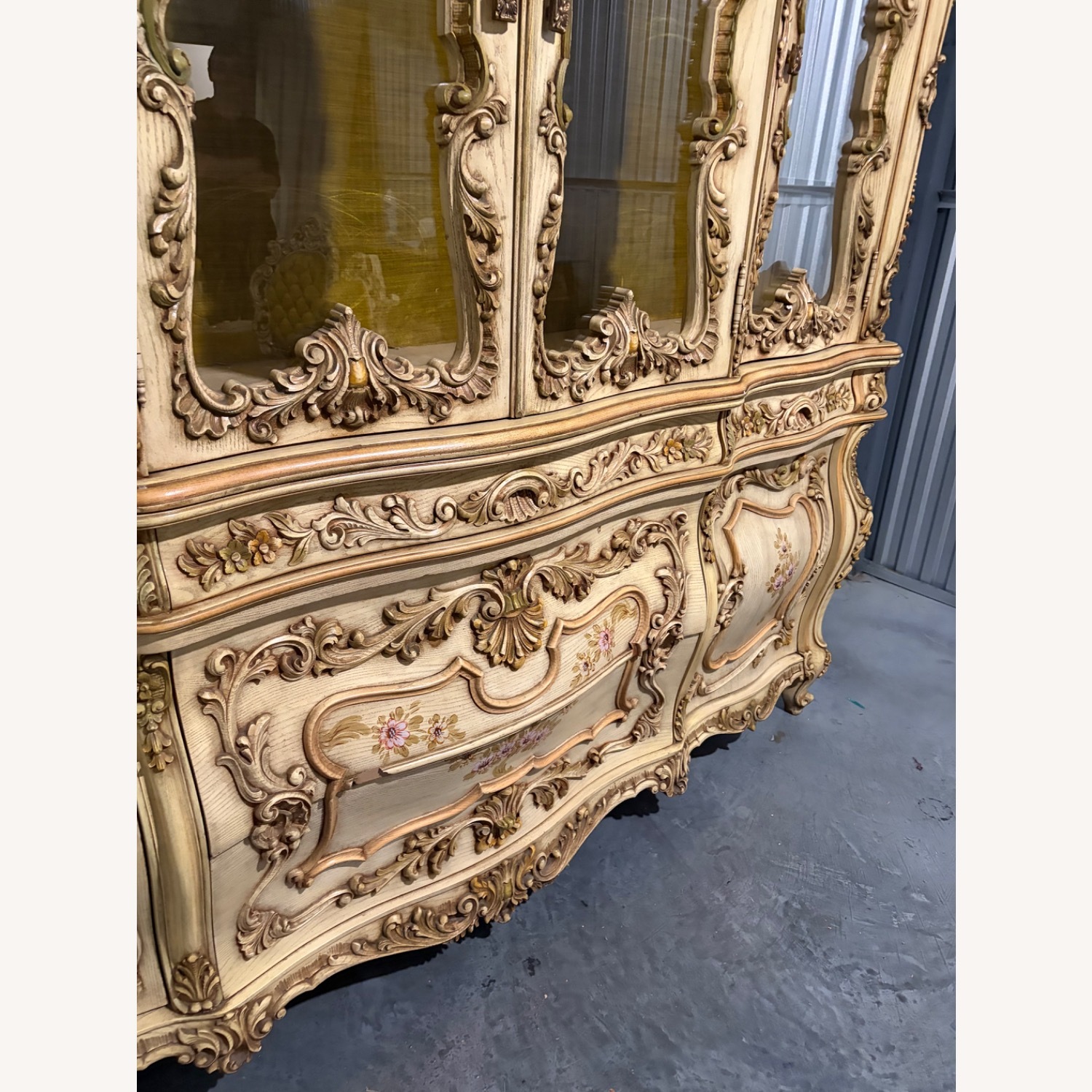 Rococo Revival China Cabinet and Buffet - image-4