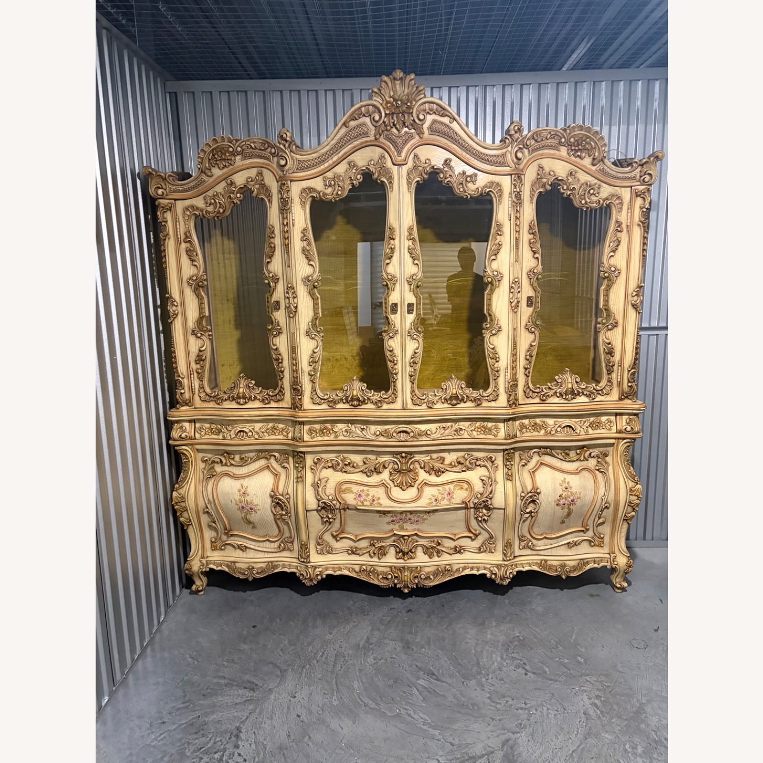 Rococo Revival China Cabinet and Buffet - image-2