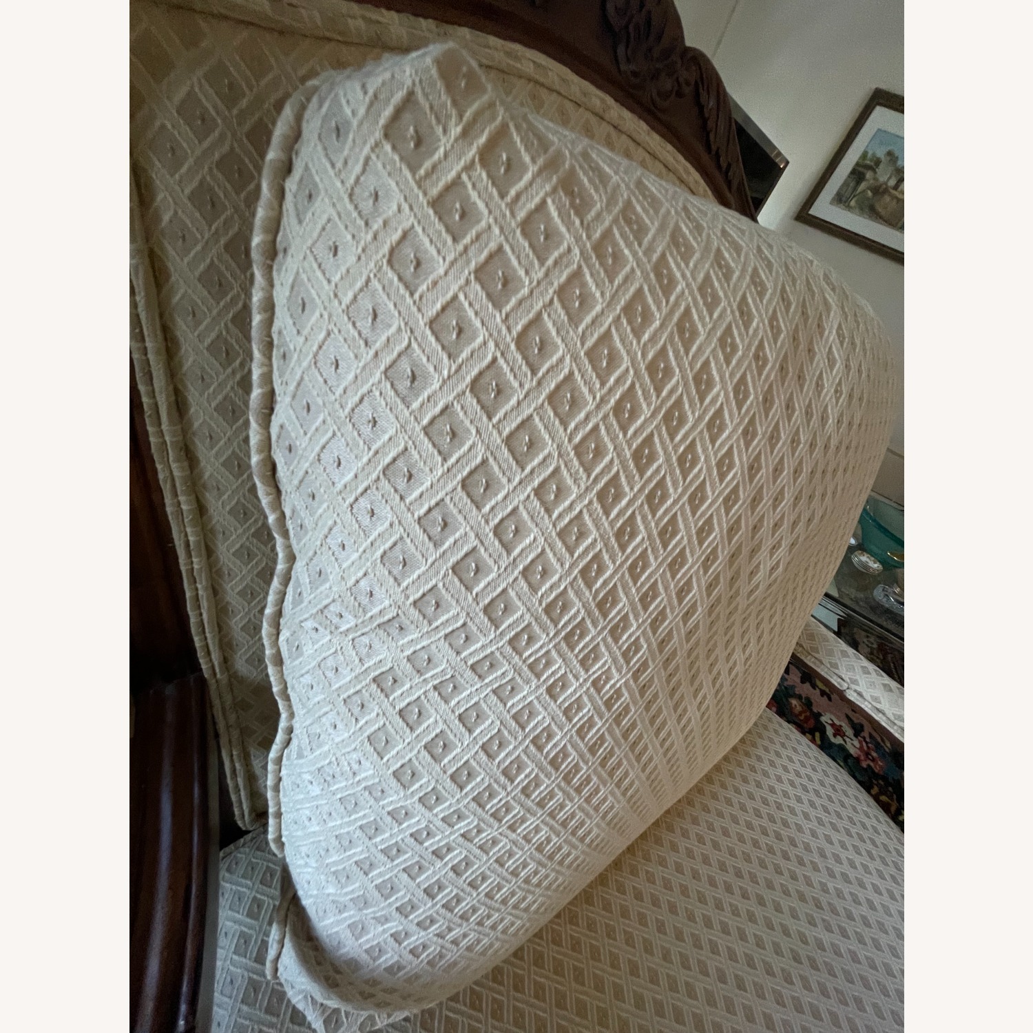 Thomasville Upholstered Chair & Ottoman - image-9