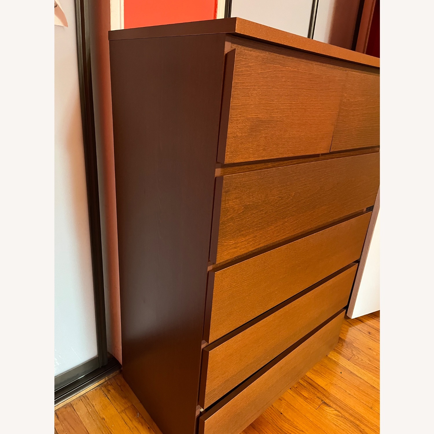 IKEA Malm Dark Brown Wood Dresser - image-3