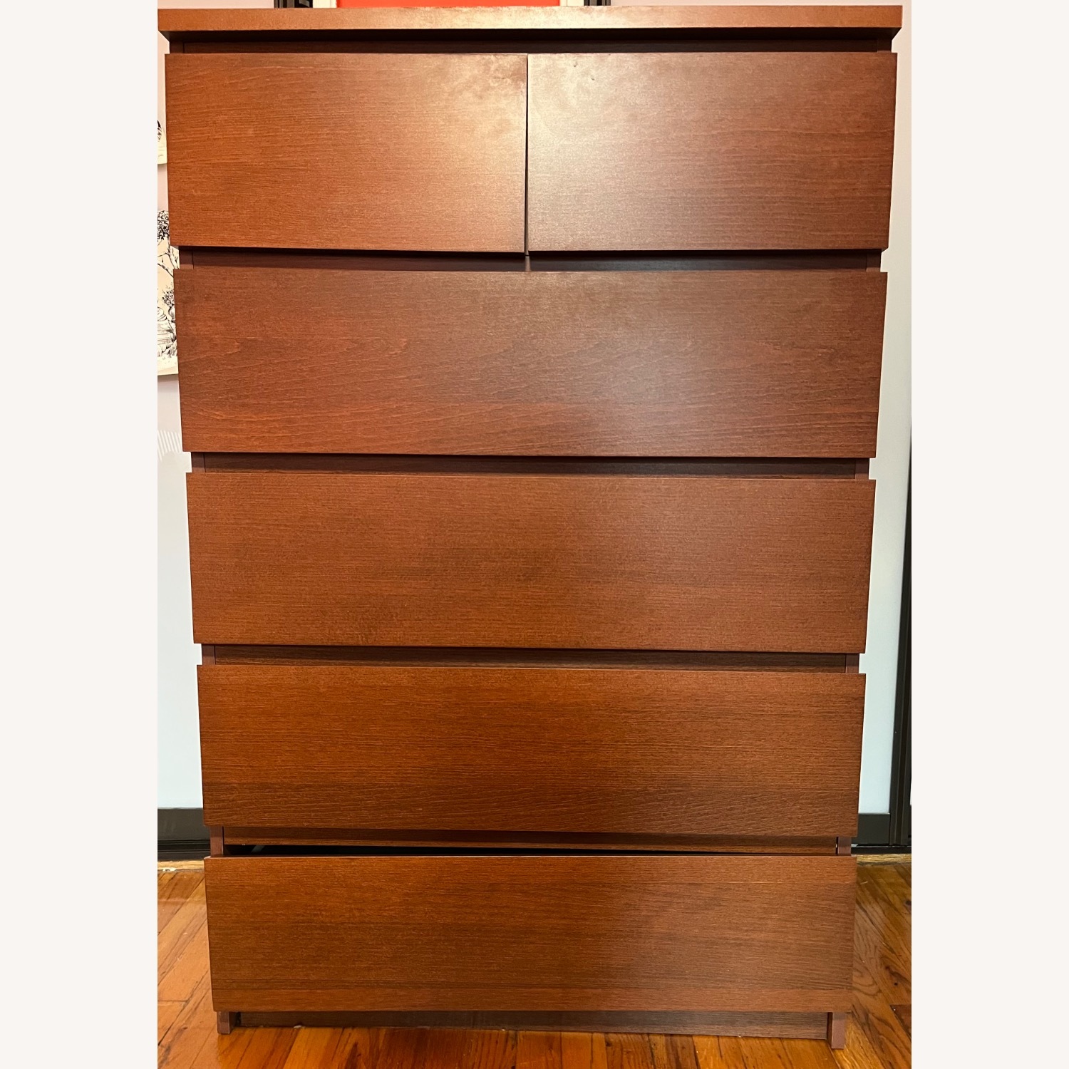 IKEA Malm Dark Brown Wood Dresser - image-2