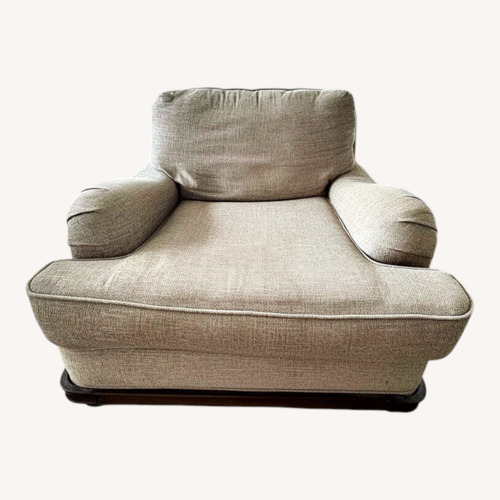 Used Bob's Discount Furniture Natural Fabric Armchair for sale on AptDeco