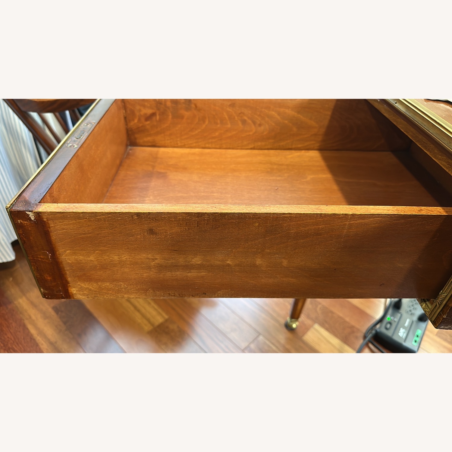 Antique Green Wood Desk - image-6