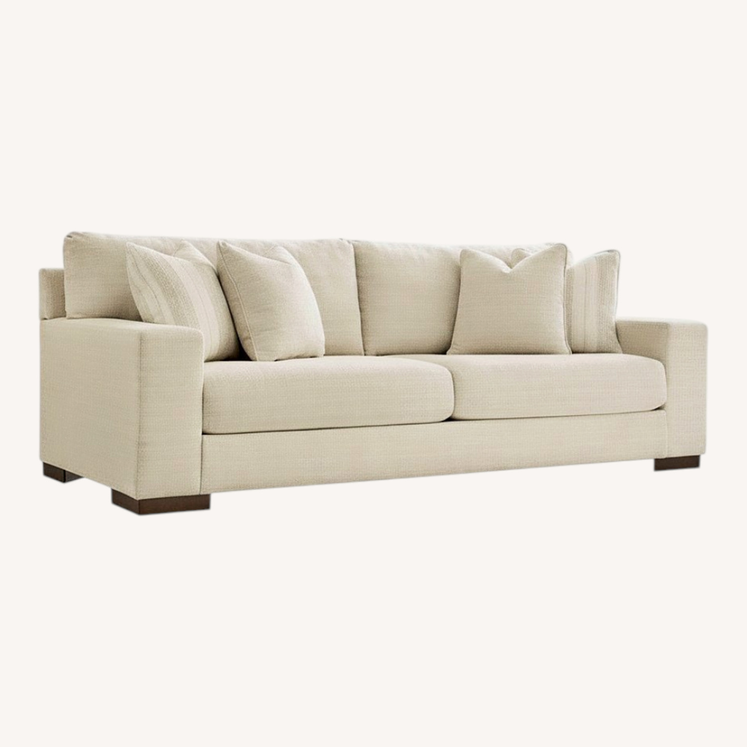 Ashley Furniture Maggie White Fabric 3+ Seater Sofa - image-0