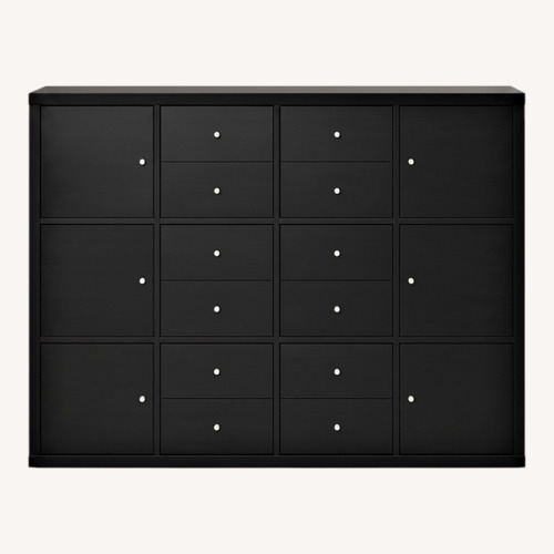 Used IKEA Kallax Black Wall Shelf for sale on AptDeco