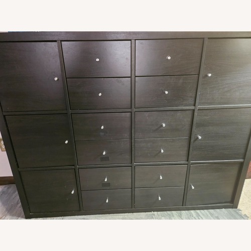 Used IKEA Kallax Black Wall Shelf for sale on AptDeco