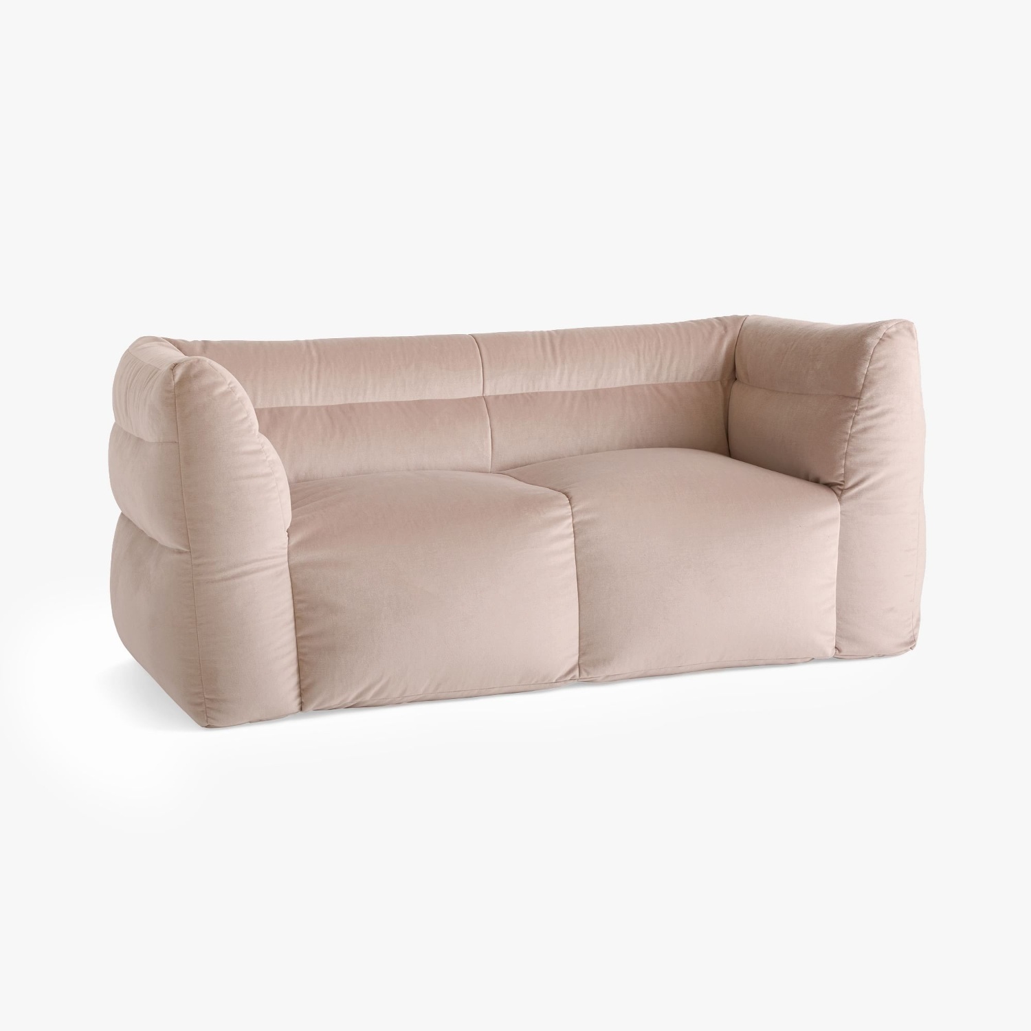 West Elm Carmen Sofa Pink Velvet 2 Seater Sofa - image-4