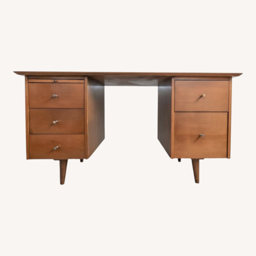 Used Paul McCobb Mid Century Double Pedestal Desk for sale on AptDeco