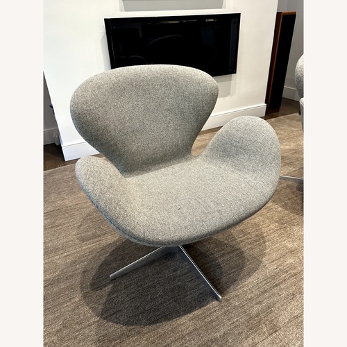 Used Arne Jacobsen Light Gray Fabric Accent Chairs for sale on AptDeco