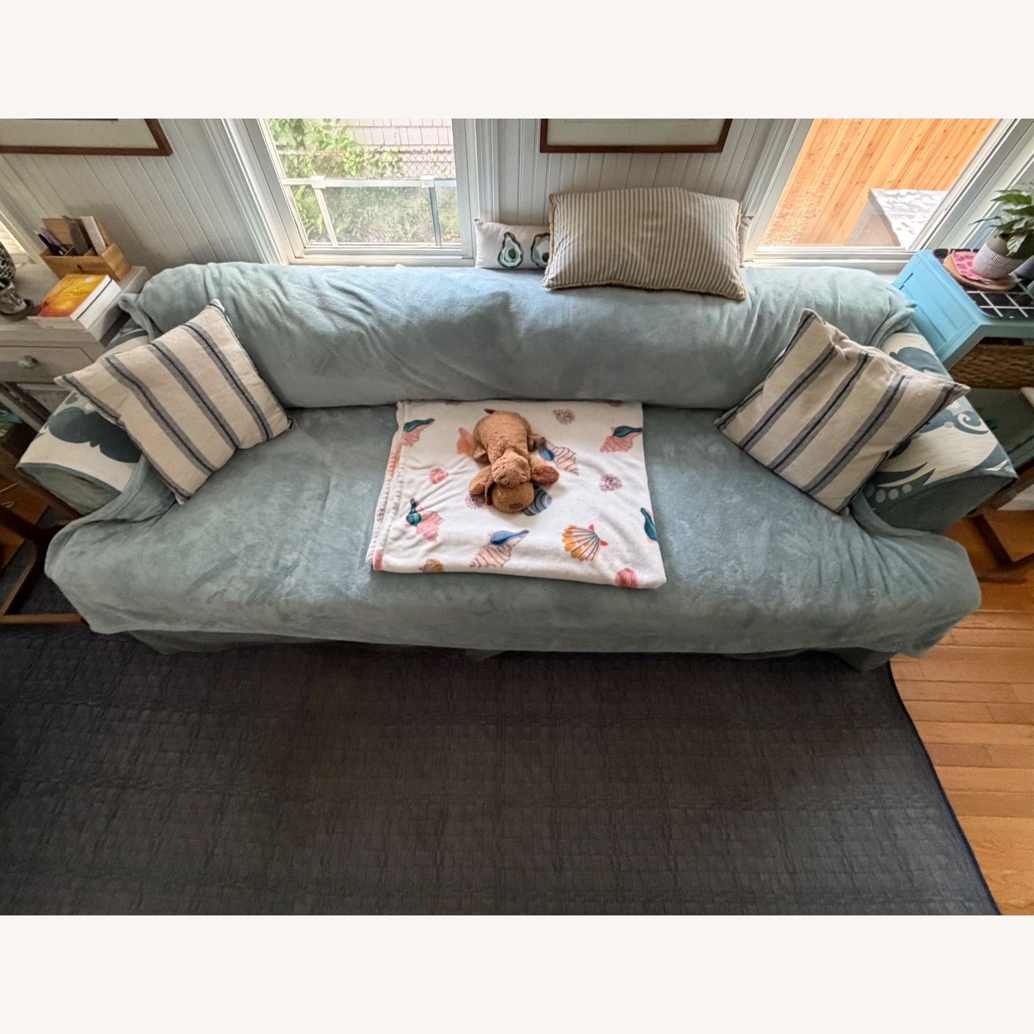 Klaussner Furniture Light Gray 2 Seater Sofa - image-3