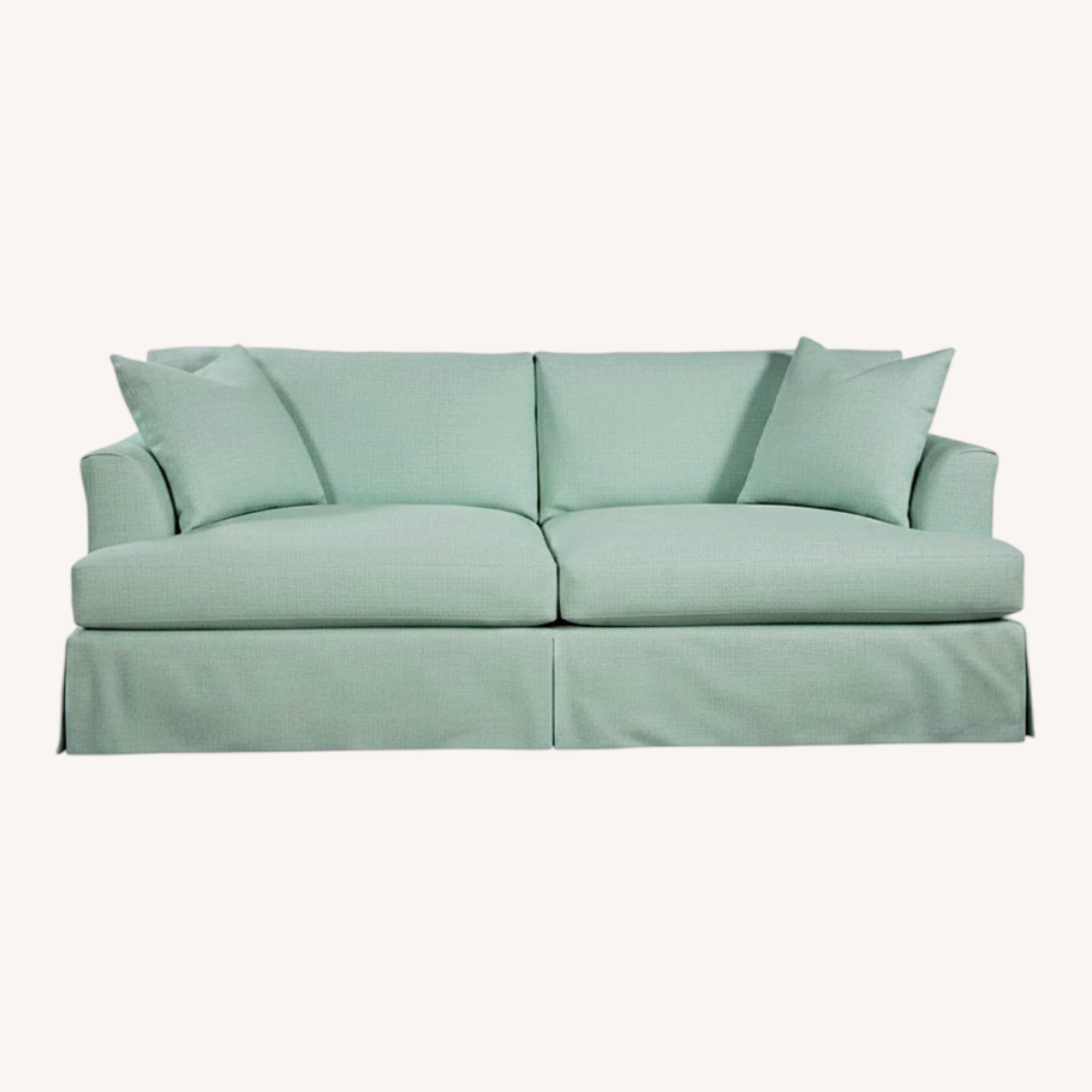 Klaussner Furniture Light Gray 2 Seater Sofa - image-0