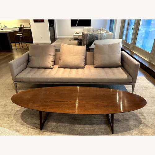 Used 1950s Danish Modern Moreddi Walnut Surfboard Coffee Table for sale on AptDeco