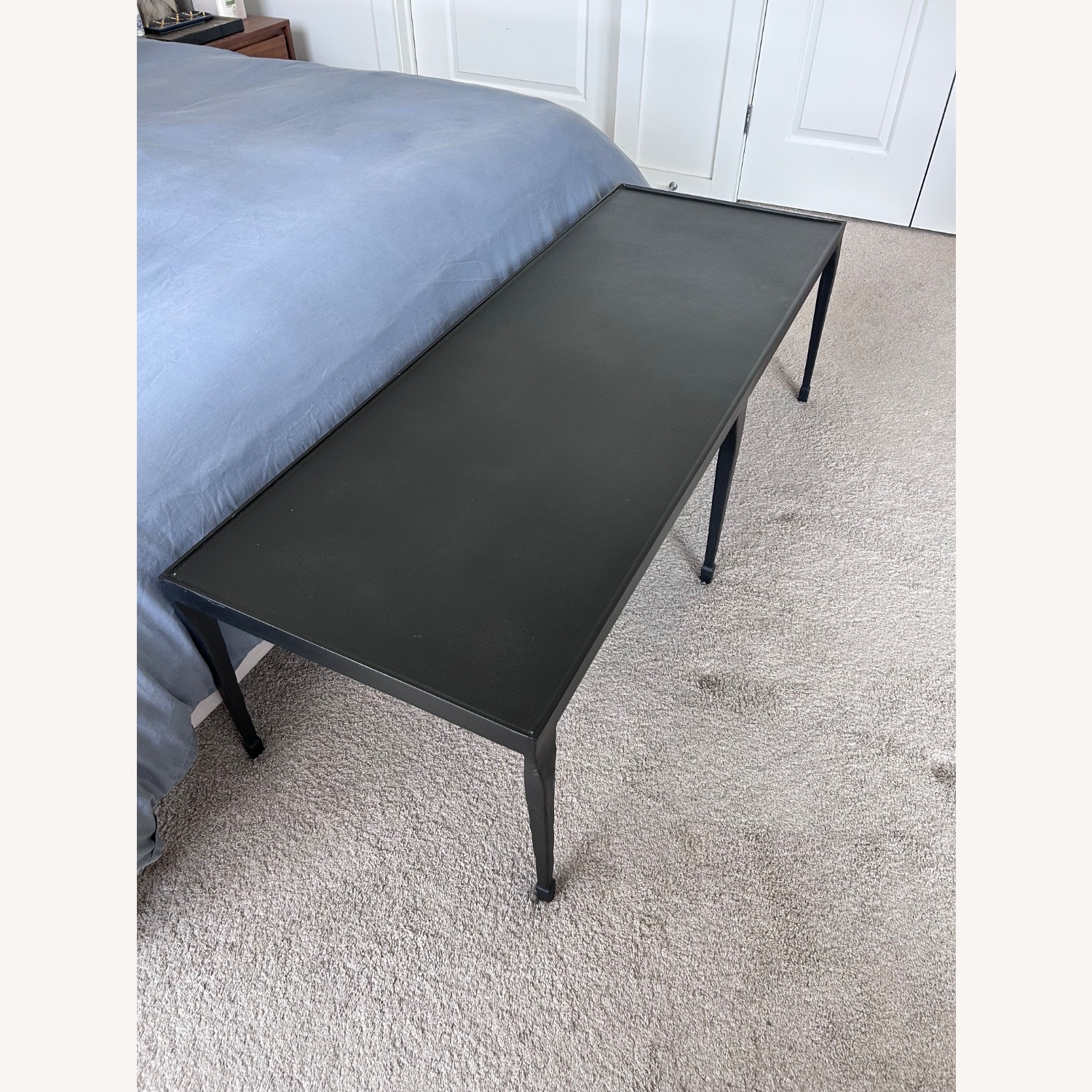Crate & Barrel Black Iron Silviano Coffee Table - image-2
