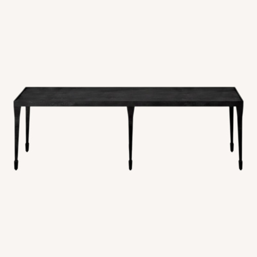 Used Crate & Barrel Black Iron Silviano Coffee Table for sale on AptDeco