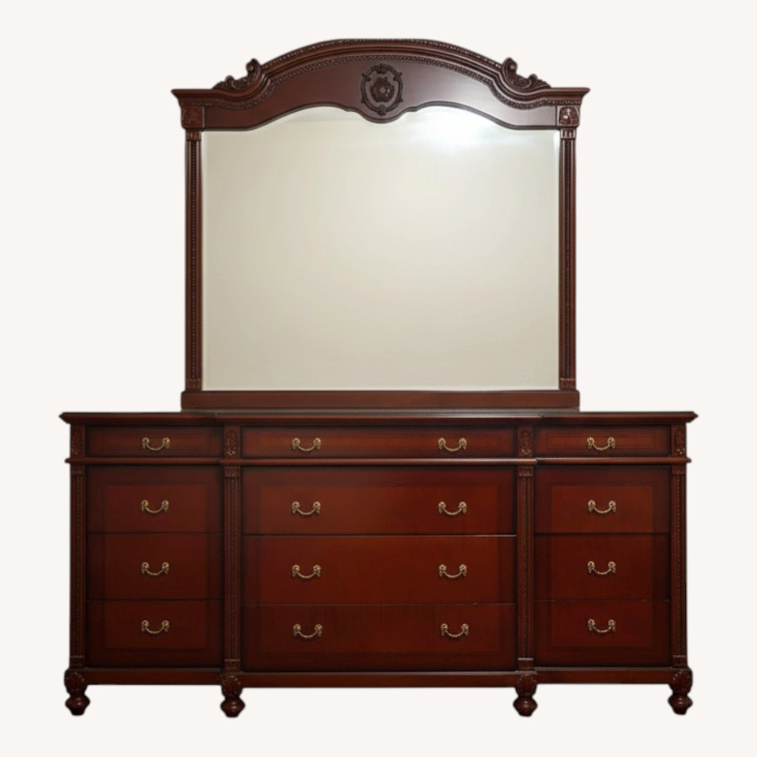 Vintage/Antique Finds Dark Brown Wood Dresser - image-3