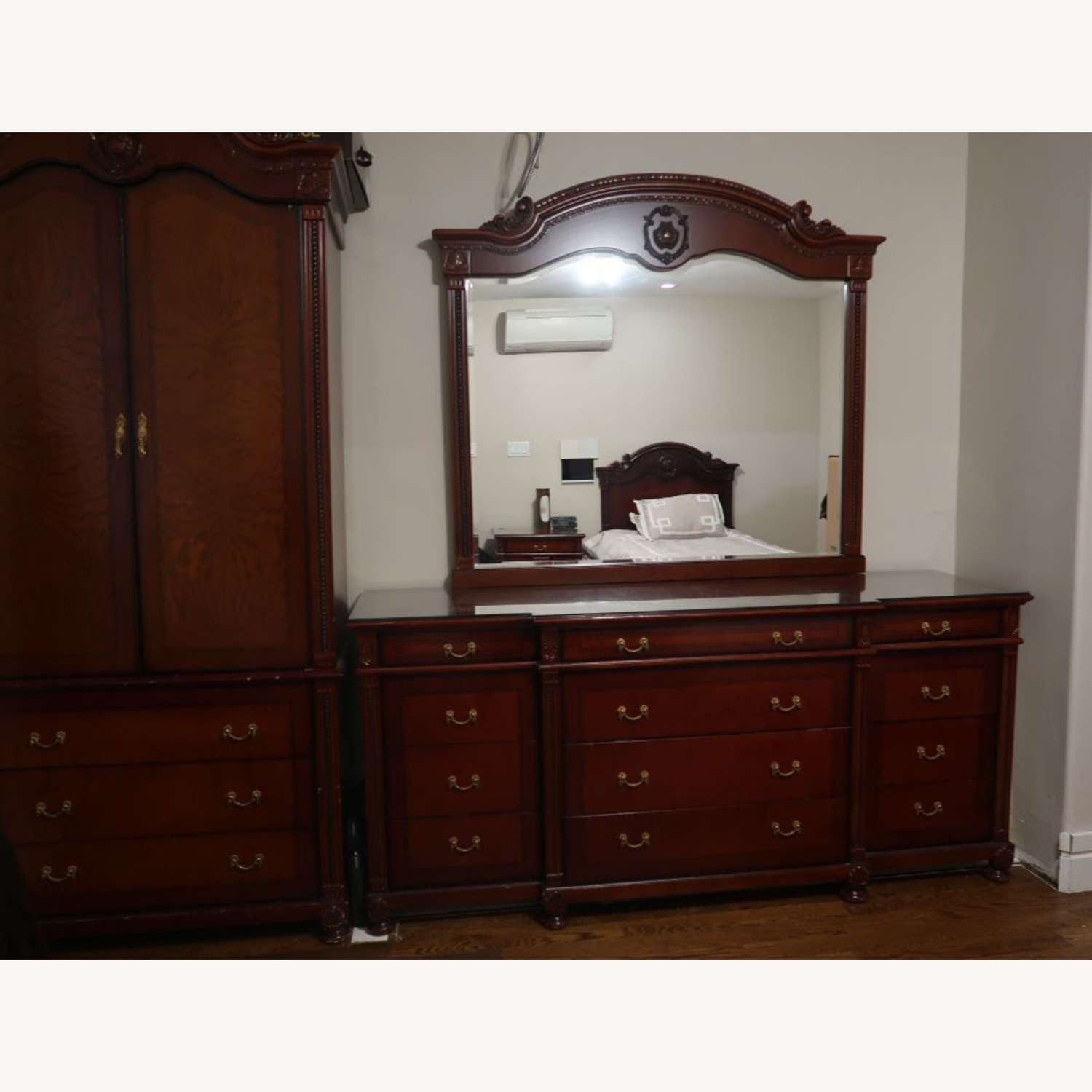 Vintage/Antique Finds Dark Brown Wood Dresser - image-1